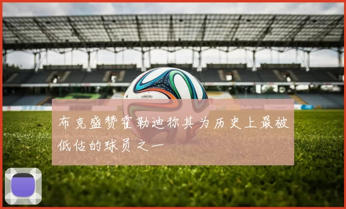布克盛赞霍勒迪称其为历史上最被低估的球员之一